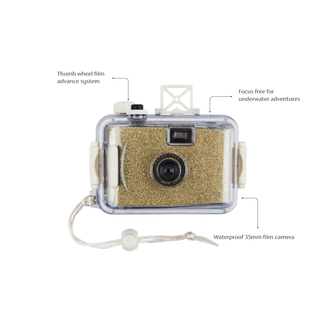 Underwater Camera - Gold Glitter