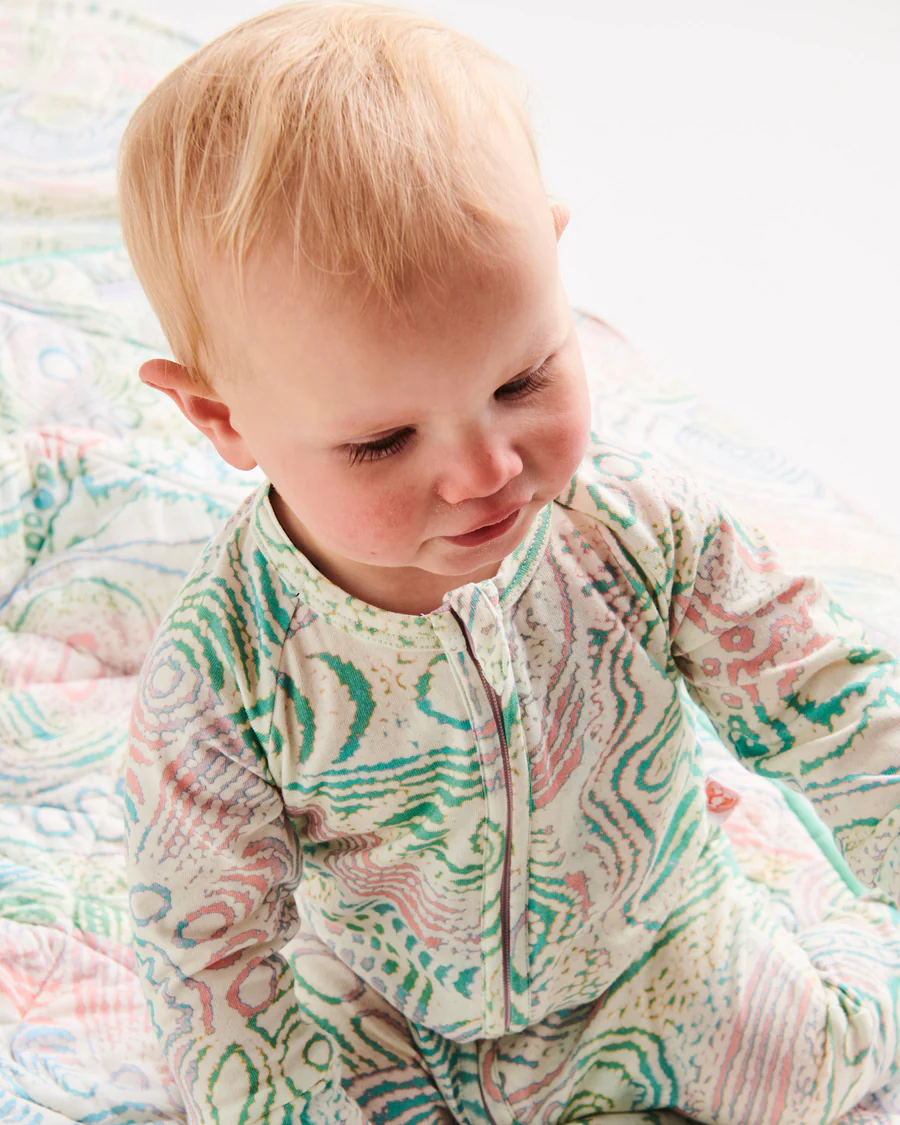 Tjala Tjukurpa Pastel Organic Long Sleeve Romper
