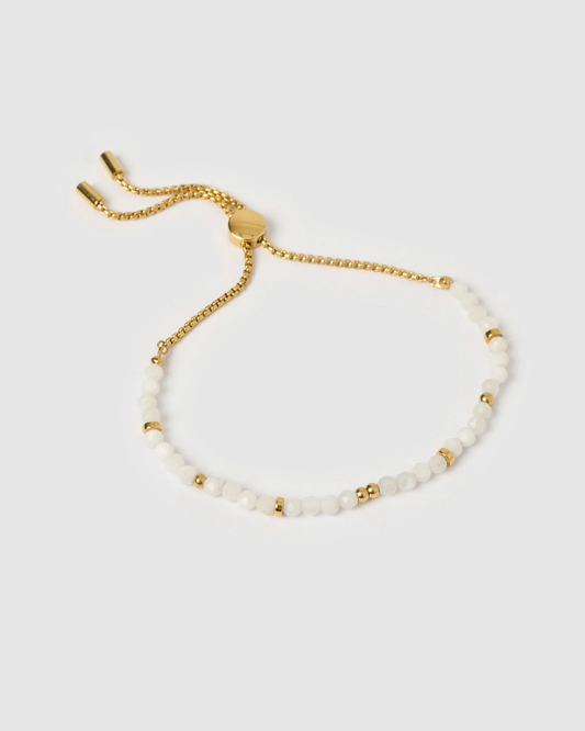 Myla Moonstone and Gold Bracelet