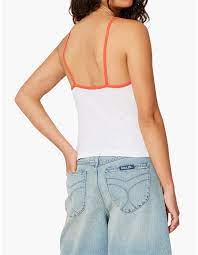 Ballet Rib Camisole - Cherry Trim