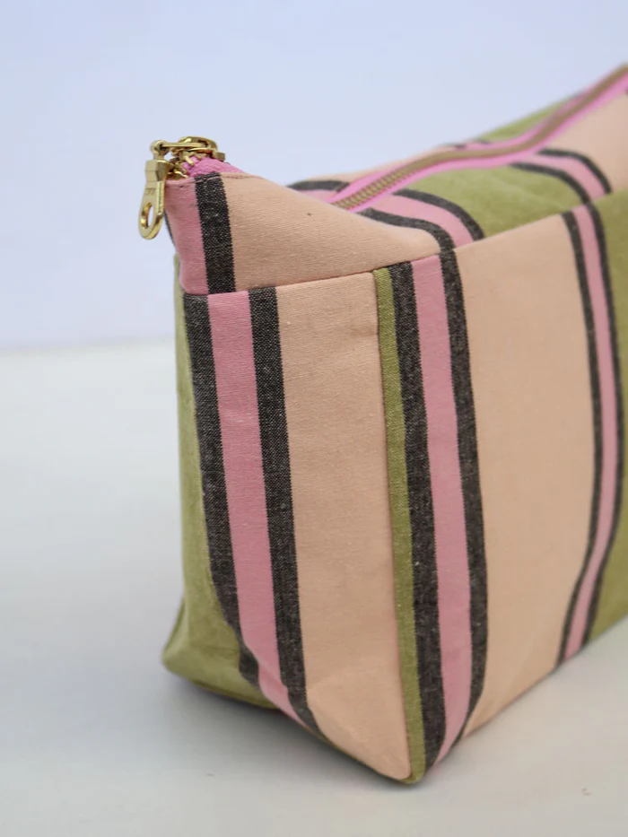 Carnival Stripe Cosmetic Case