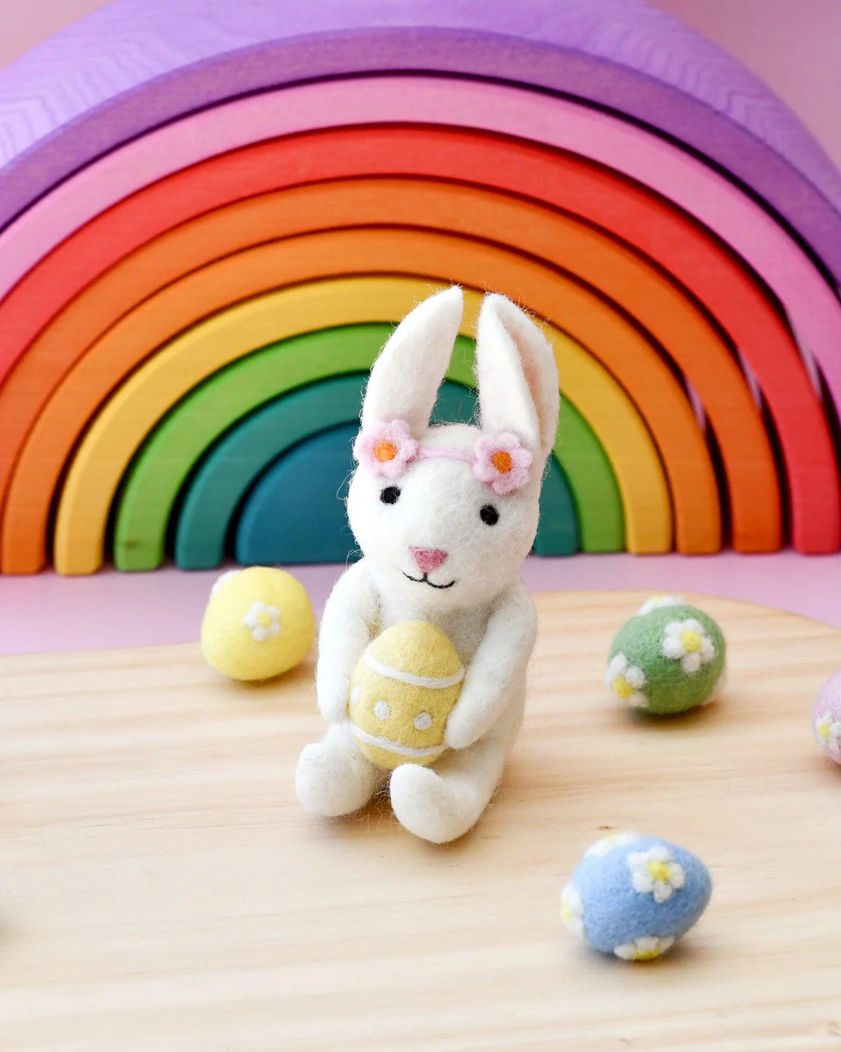Felt Rabbit With Easter Egg