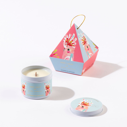 Travel Tin Candle - Pete Cromer Hanging Bauble - Watermelon Lemonade