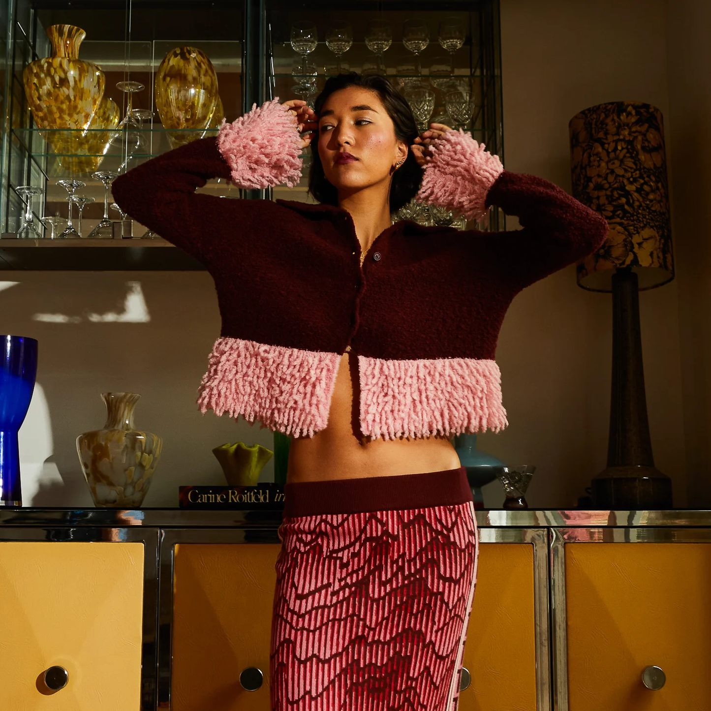 Thalia Cardigan - Rosewood