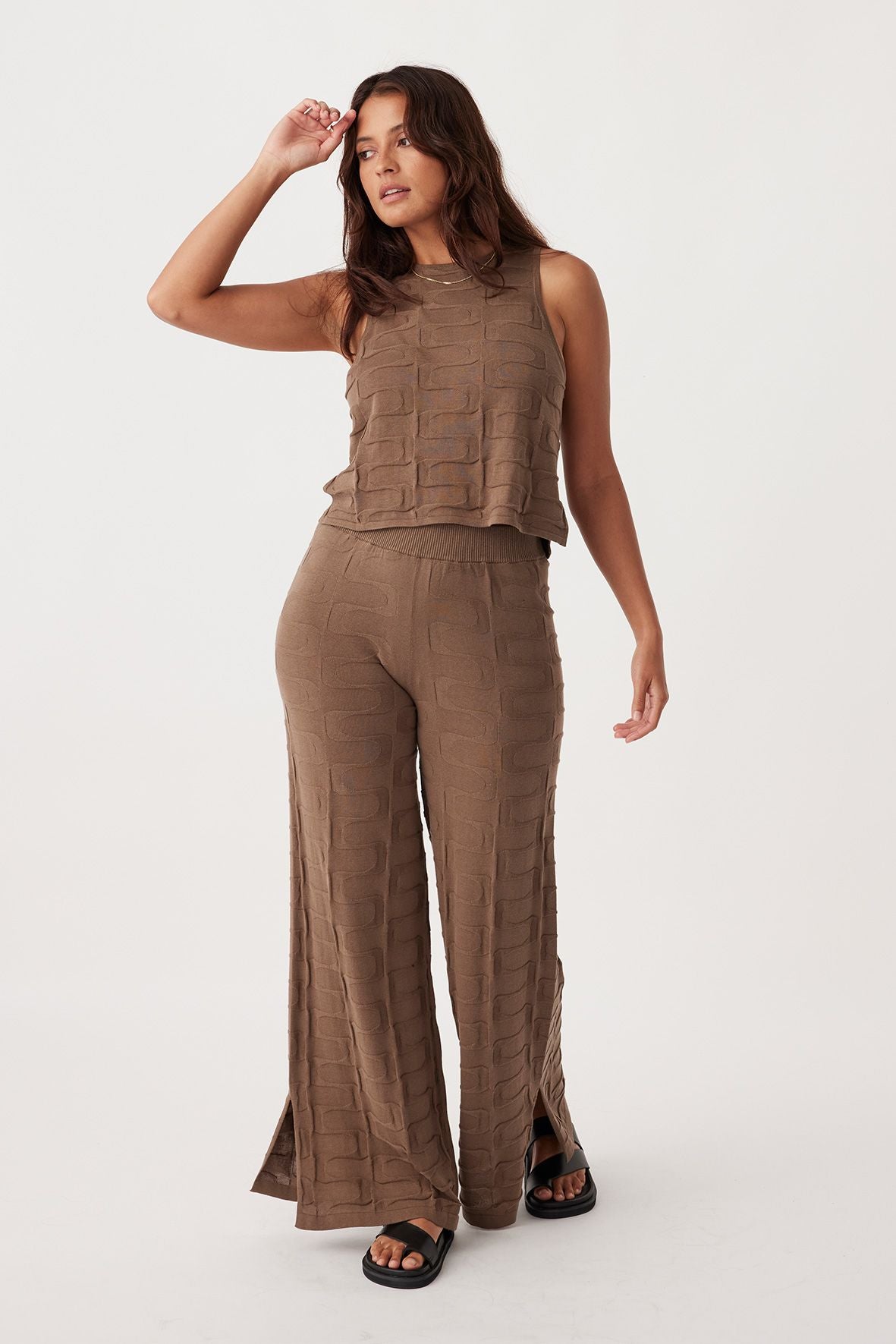 Lara Organic Cotton Pant - Cacao