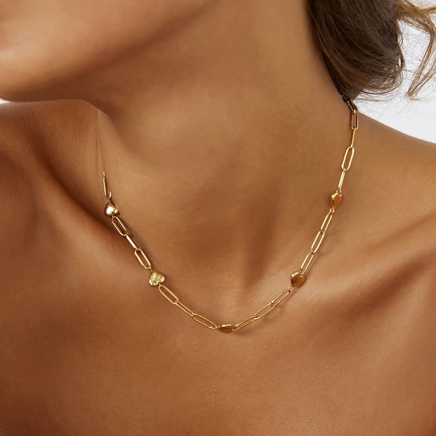 Lev Heart Gold Necklace