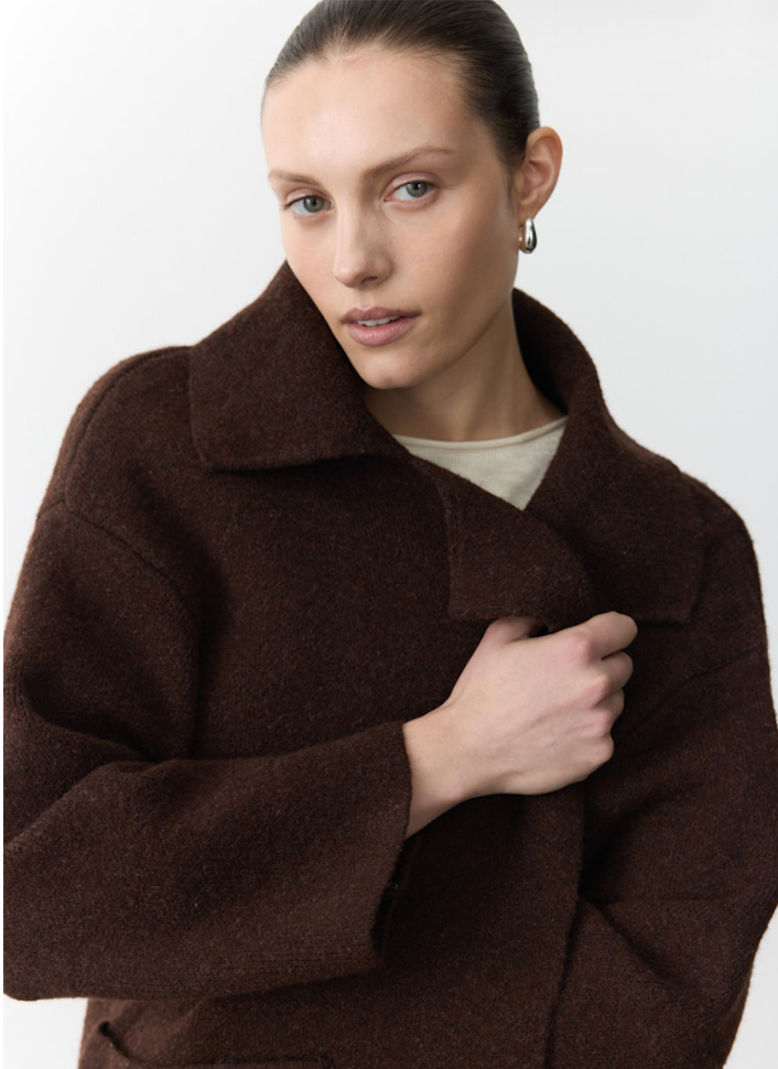 Mahalia Coat in Chocolate
