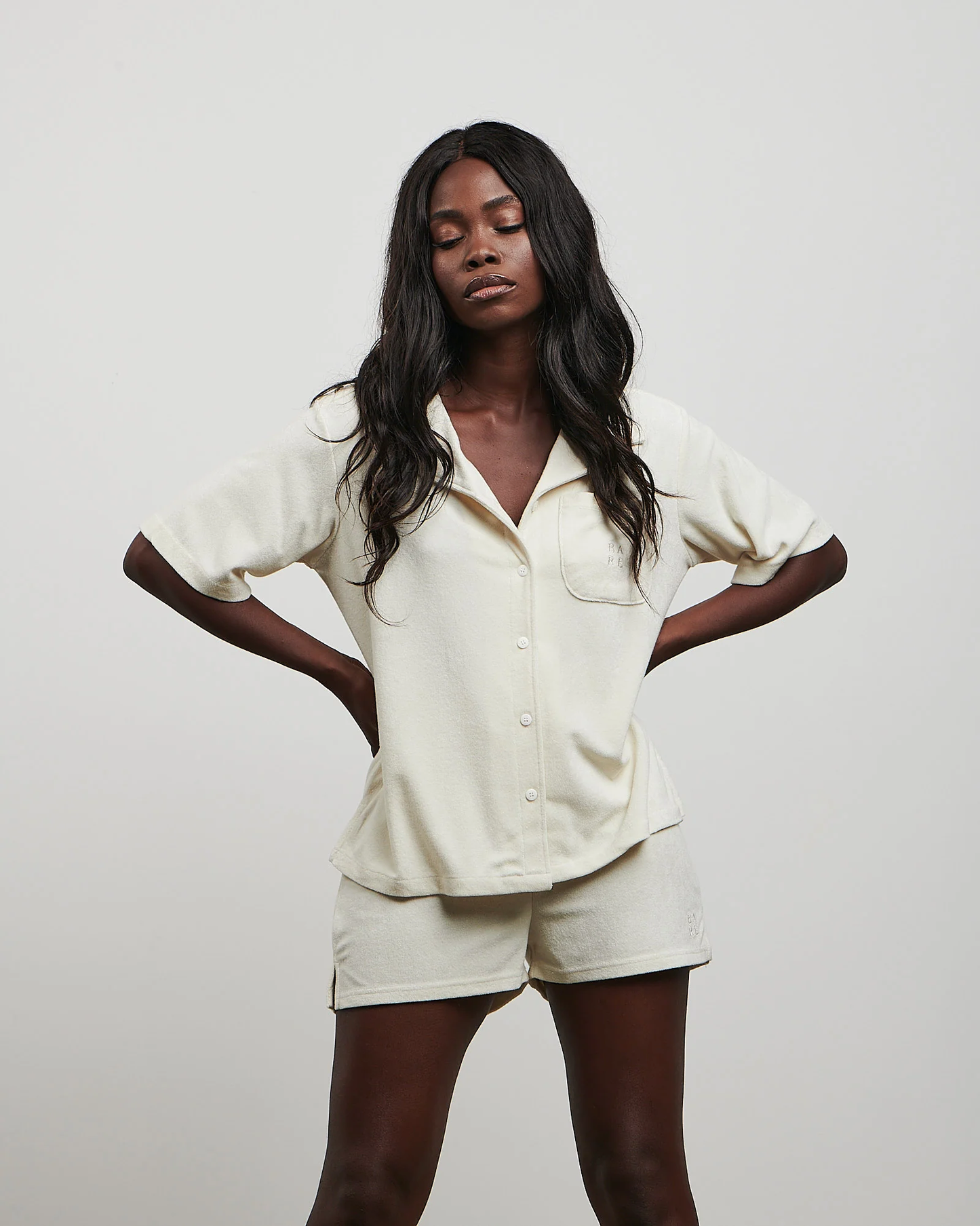 The Terry Towelling Shirt - Coconut