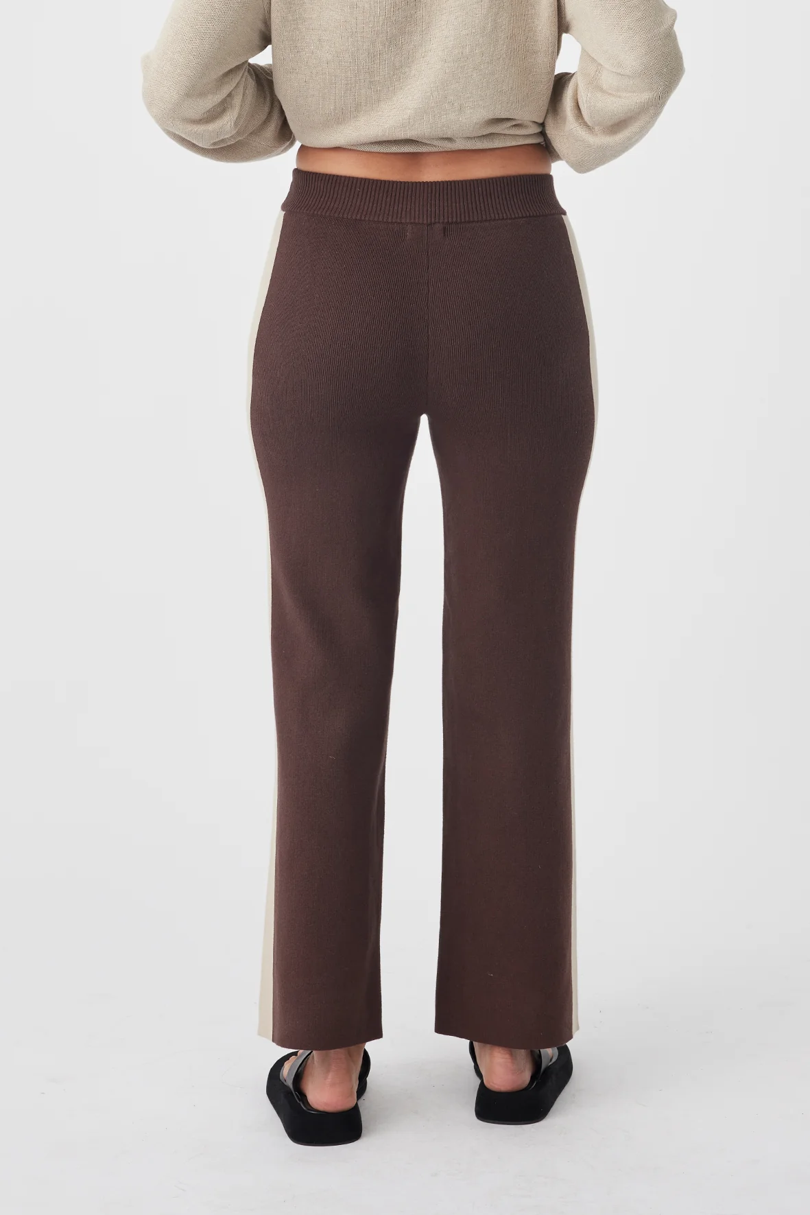 Neo Pant - Chocolate & Taupe