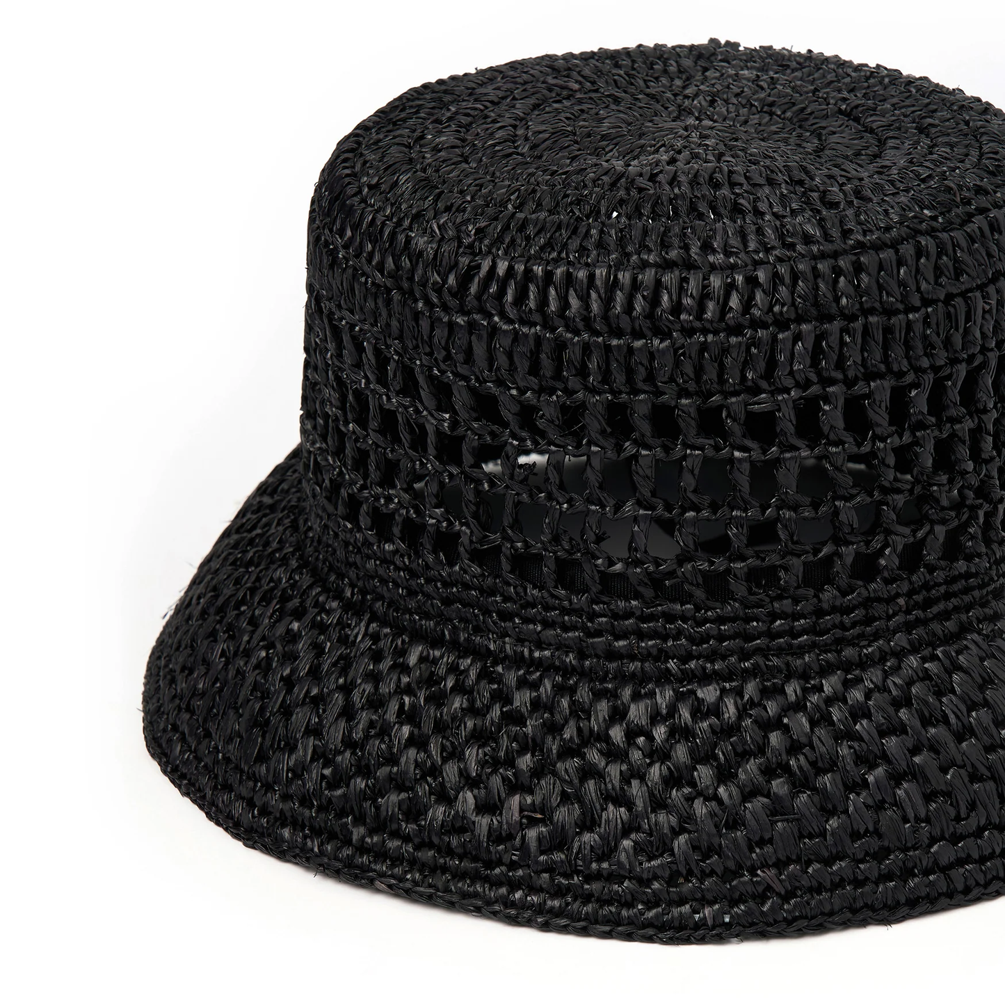 Camille Sun Hat in Black