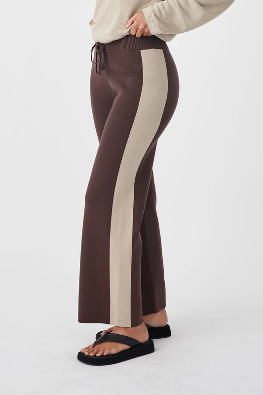 Neo Pant - Chocolate & Taupe