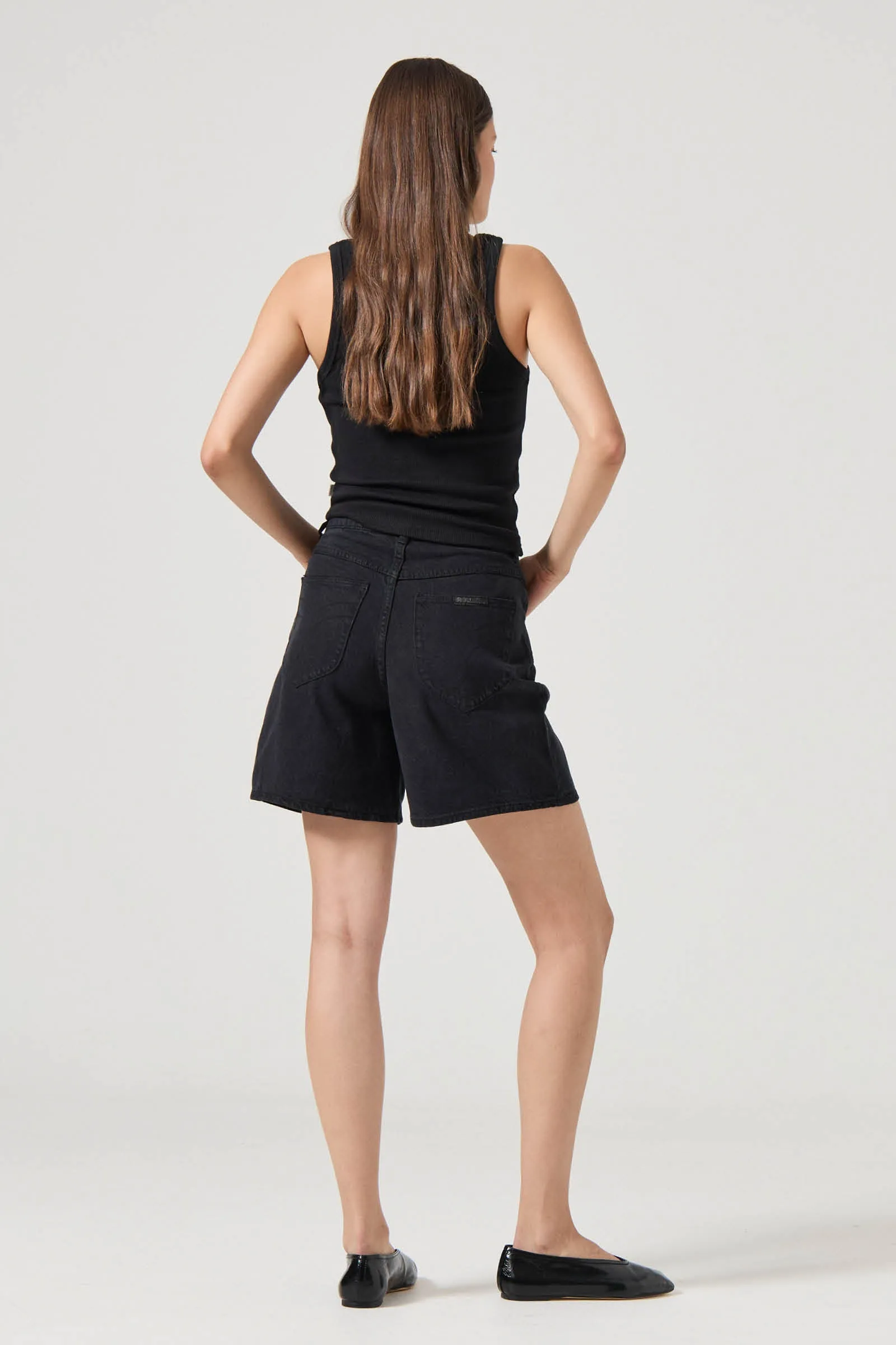 Super Mirage Denim Shorts - Lyocell Ash Black