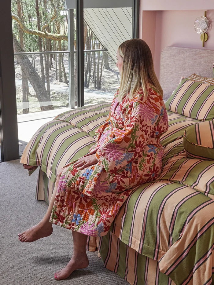Winter Garden Quilted Robe