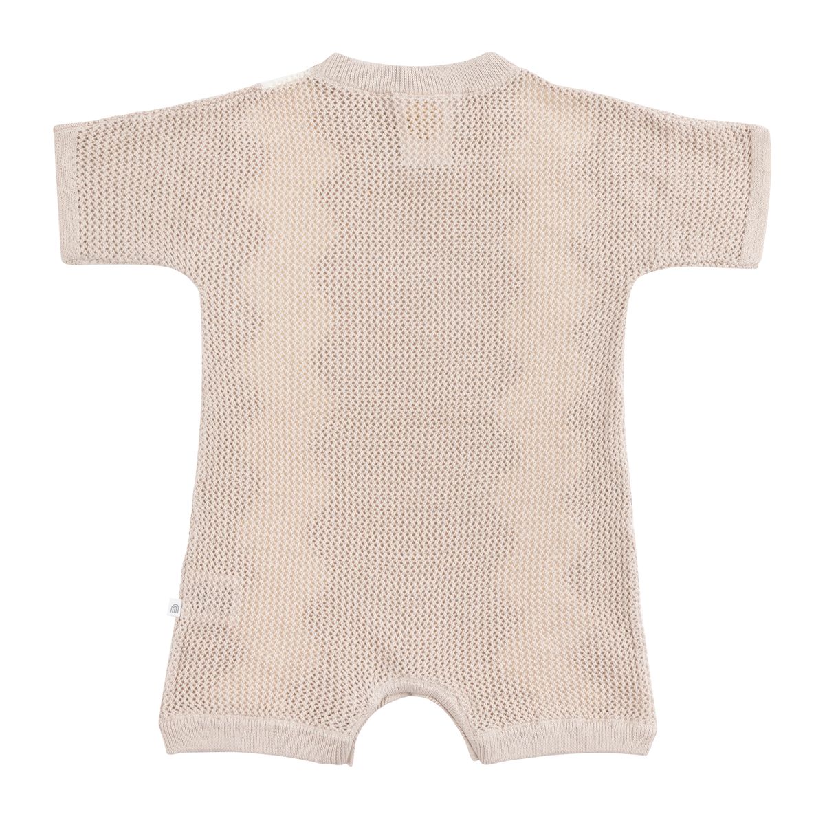 Slouchy Mesh Knit Romper - Shell