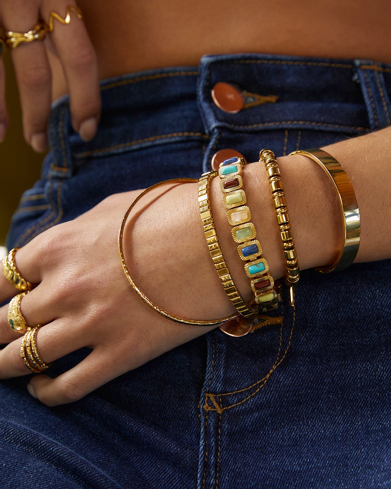 Elkie Gold Bracelet - Two Sizes