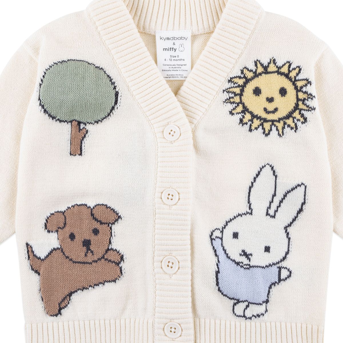 Miffy Knit Cardigan - Pristine
