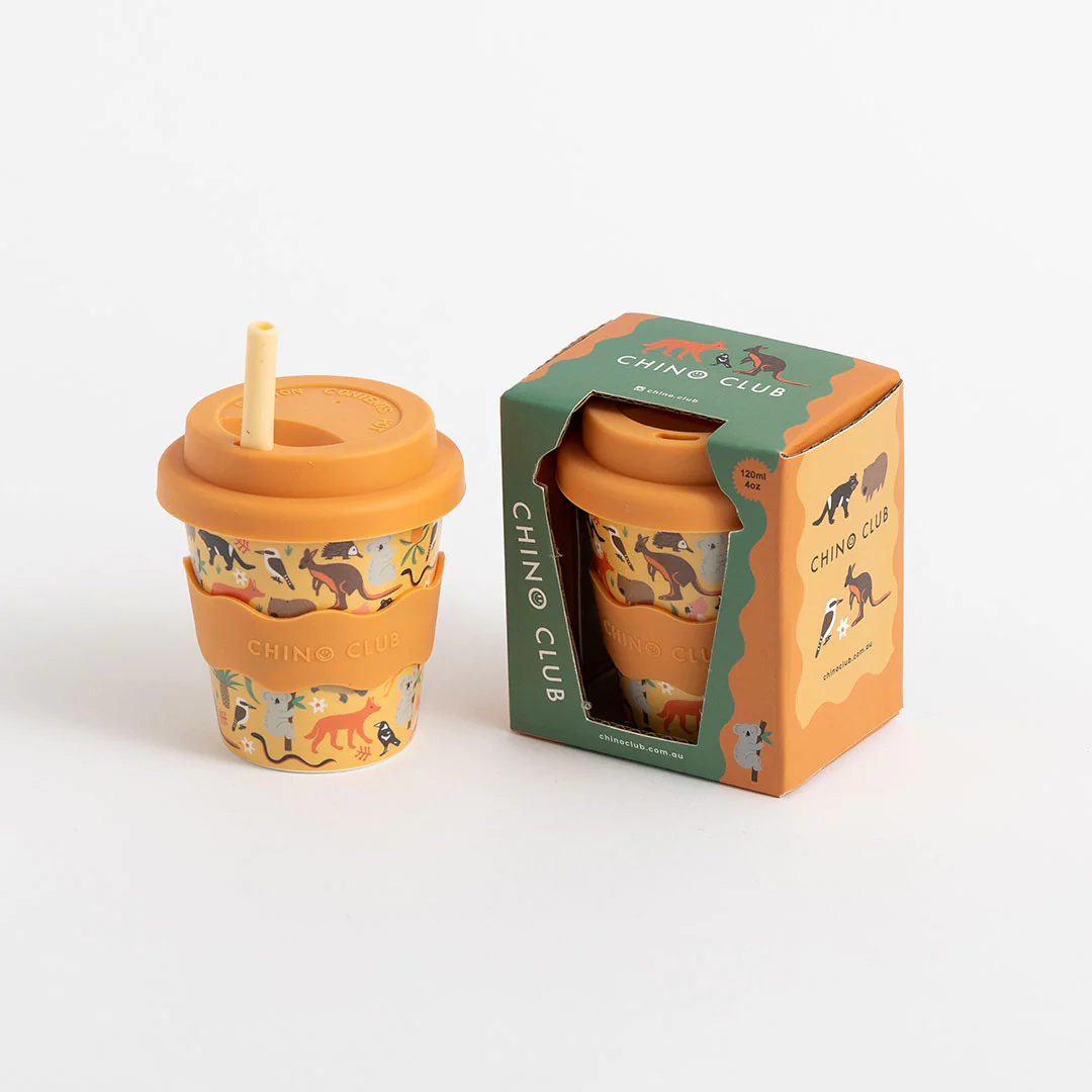 Babychino Cup 4oz - Aussie Animals