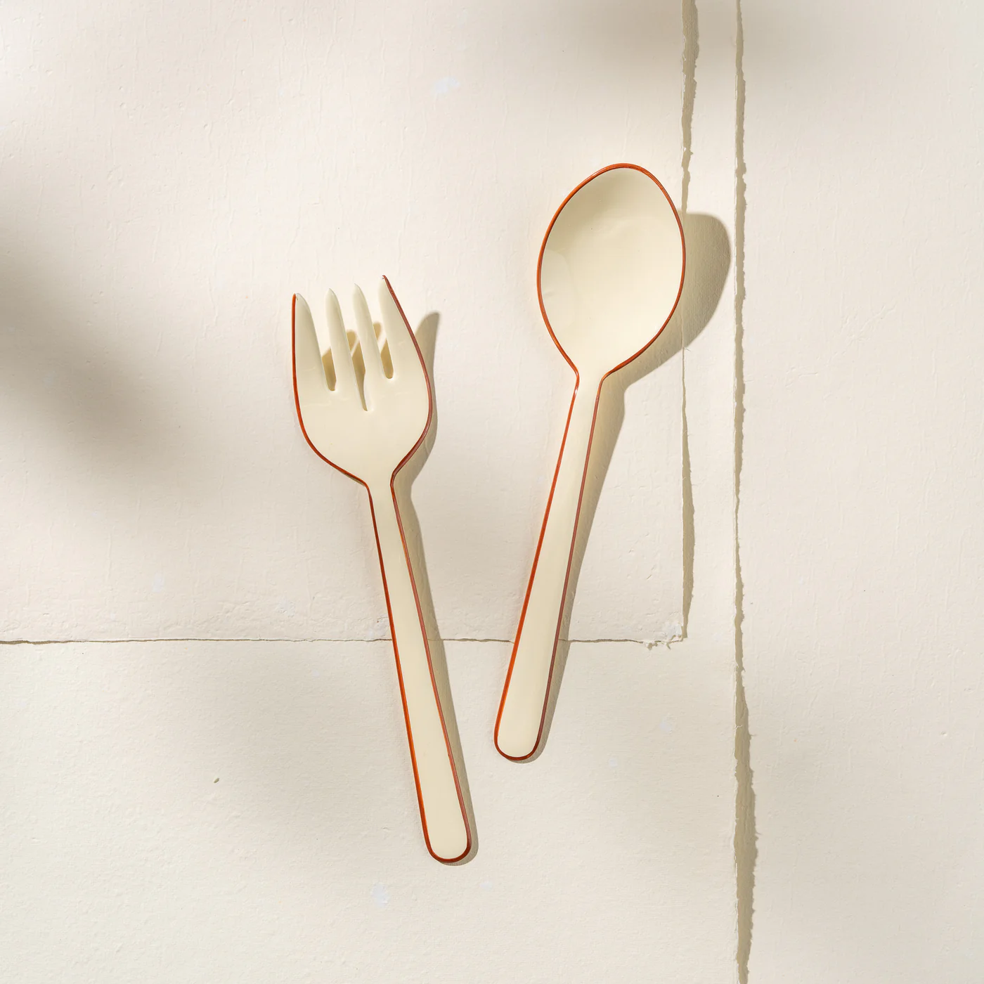 Alder Enamel Salad Servers