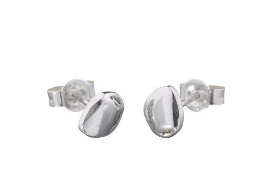 Small Tahlia Pebble Studs - Gold
