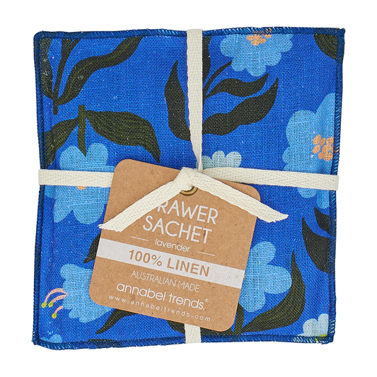 Linen Drawer Sachet in Nocturnal Blooms