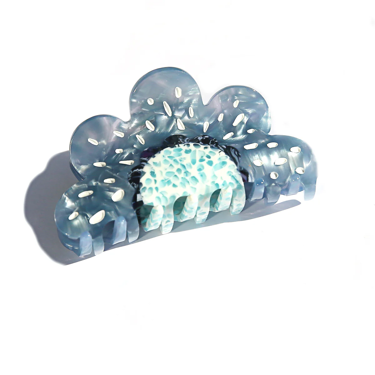 Daisy Hair Claw Clip - Blue