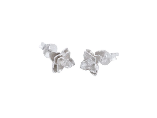 Flower Studs - Silver