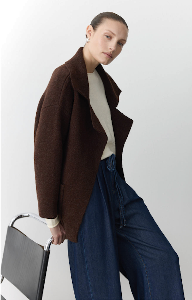 Mahalia Coat in Chocolate