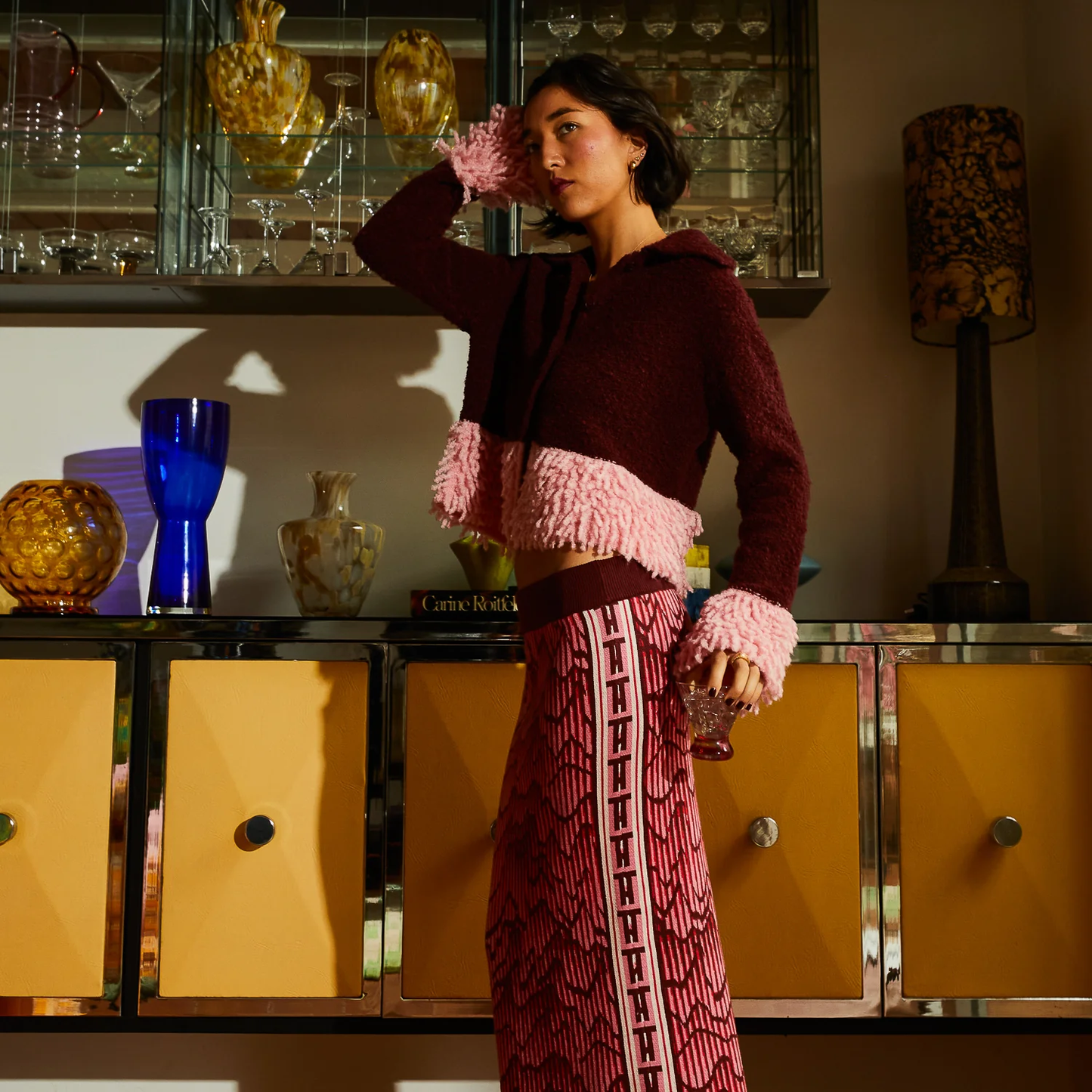 Thalia Cardigan - Rosewood