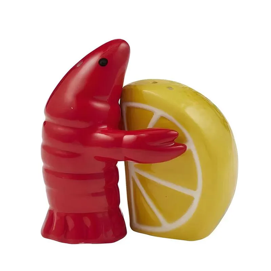 Prawn and Lemon Ceramic Salt & Pepper