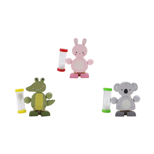 Wooden Toothbrush Holder with Timer - Various Designs