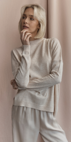 Brenna Sweater in Ecru