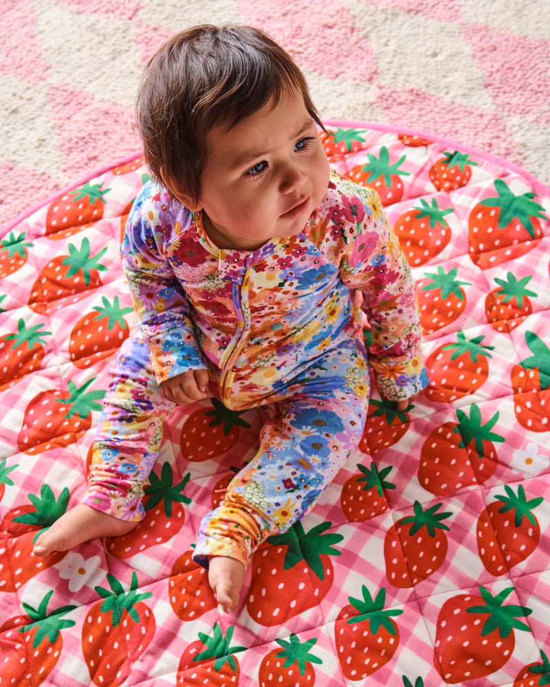 Strawberry Jam Quilted Play Mat