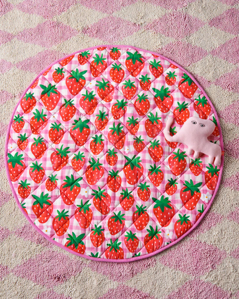 Strawberry Jam Quilted Play Mat