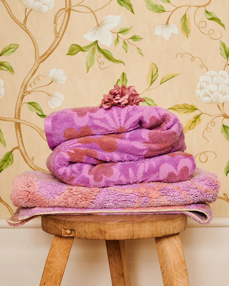 Bath Towel - Peach Fleur Terry