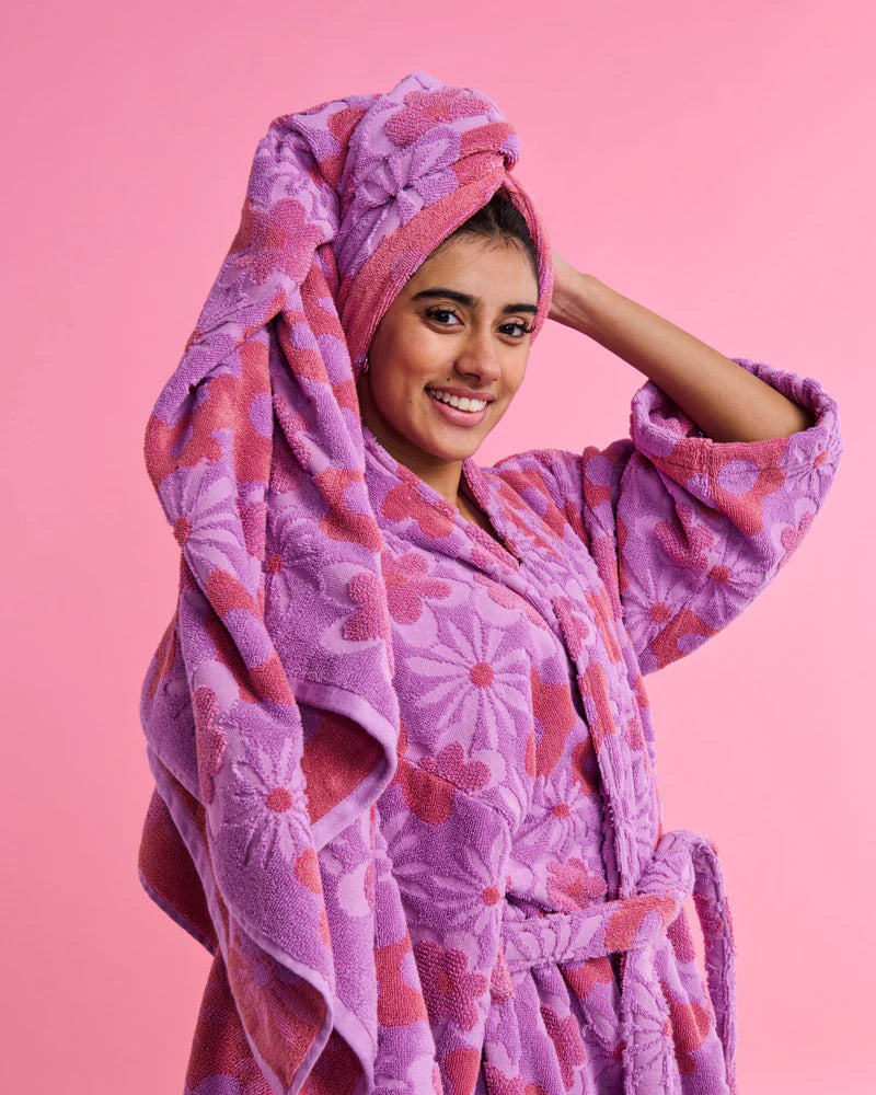 Bath Towel - Peach Fleur Terry