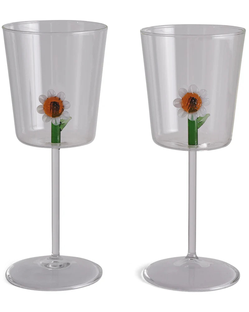 Fleur Wine Glass 2P Set