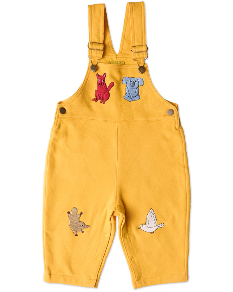 Home Among The Gum Trees Quilted Fleece Overalls