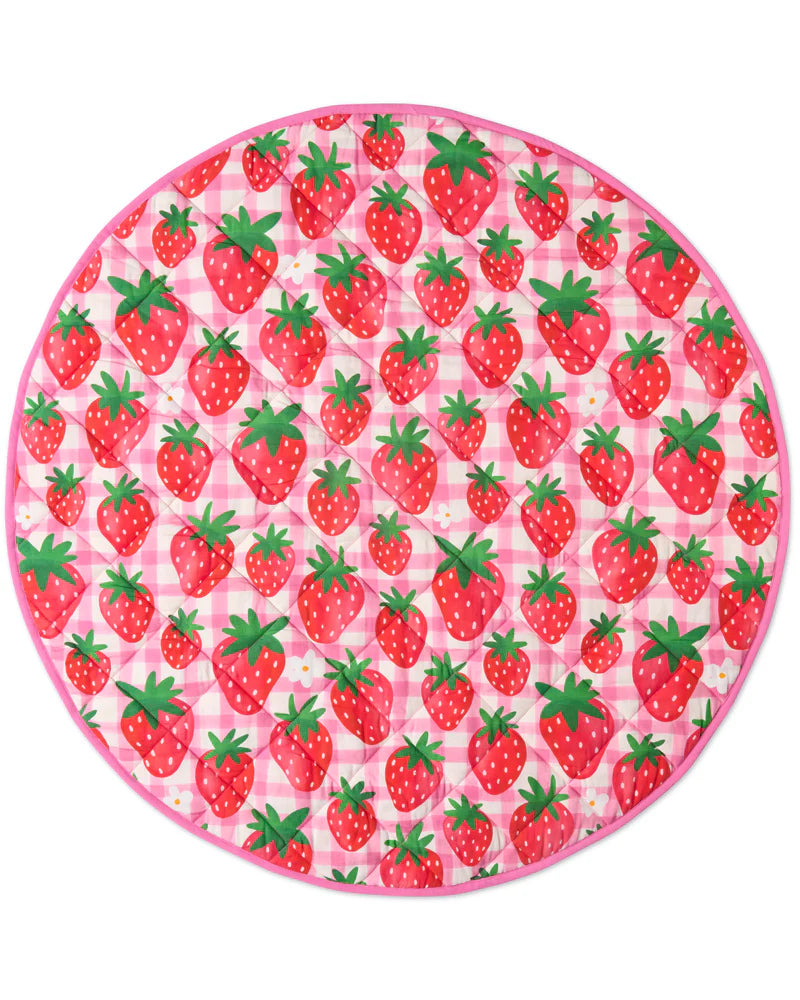 Strawberry Jam Quilted Play Mat
