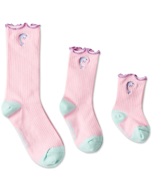 Dolphin Frill Socks - Adult