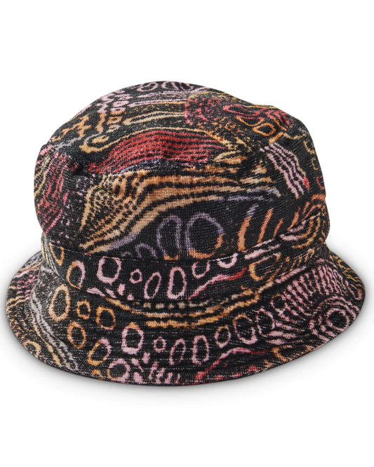 Tjala- Tukurpa Terry Bucket Hat - Kids