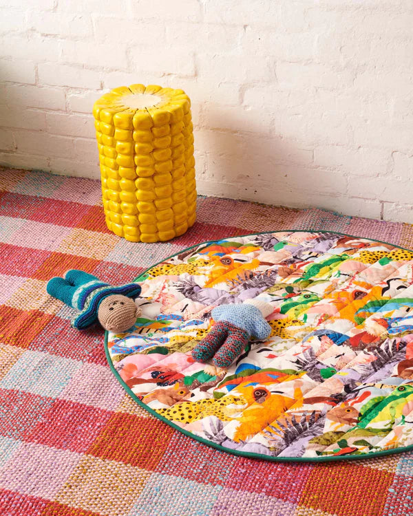 All Creatures Great and Small Quilted Play Mat