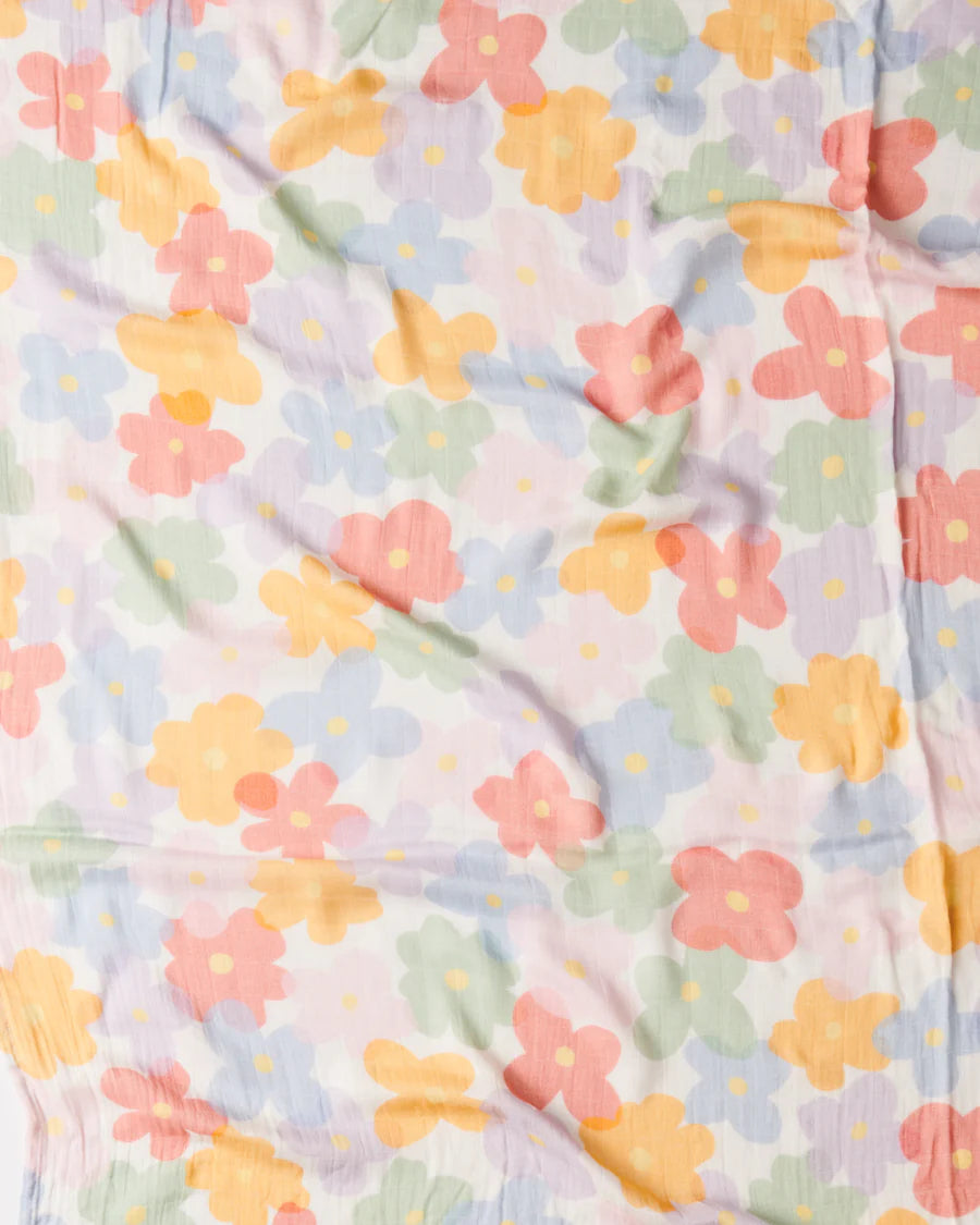 Paper Daisy Bamboo Swaddle