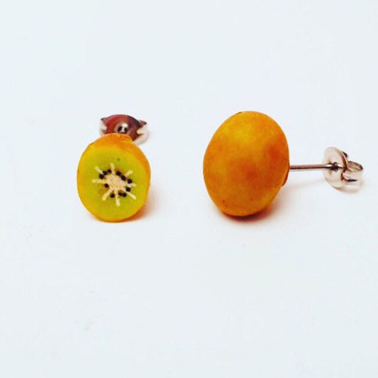 Kiwi Fruit Stud Earrings