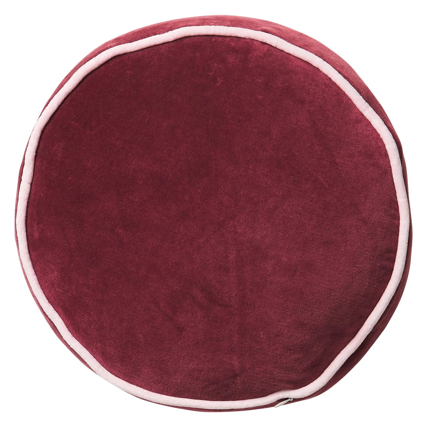 Castilo Round Velvet Cushion - Port