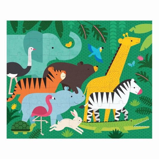 Two Sided On-The-Go Puzzle - Animal Menagerie