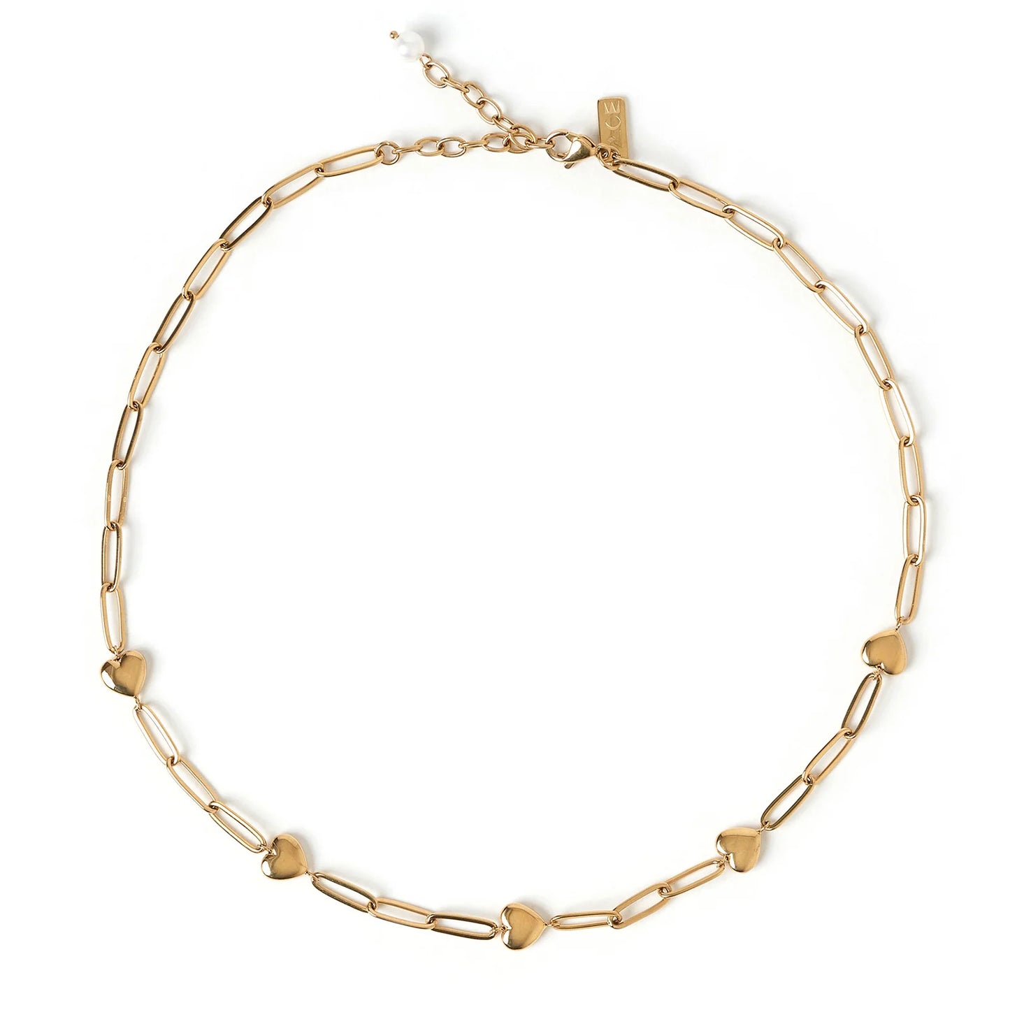 Lev Heart Gold Necklace
