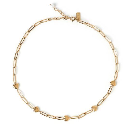 Lev Heart Gold Necklace