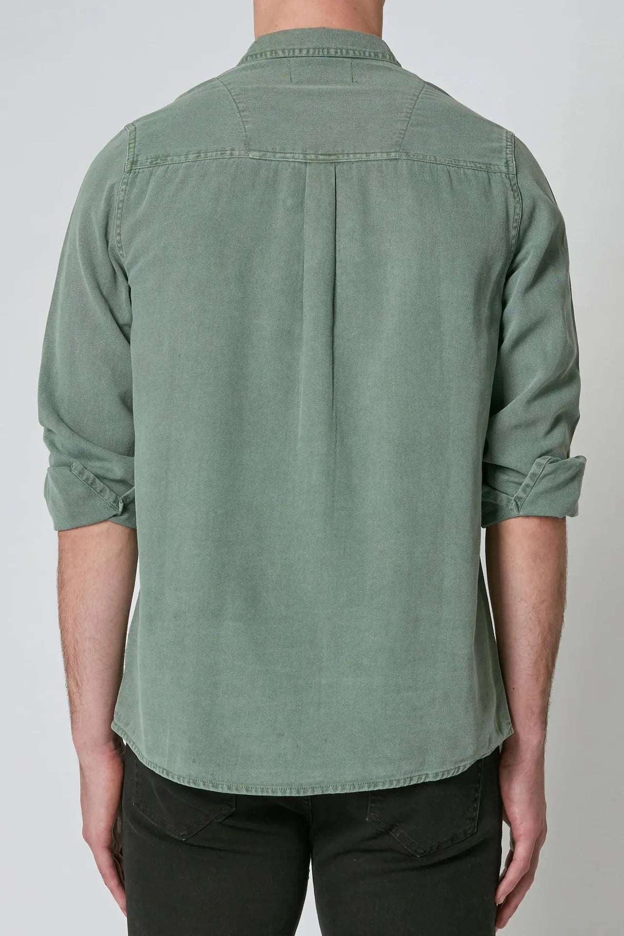 Men At Work Oxford Long Sleeve Shirt - Moss