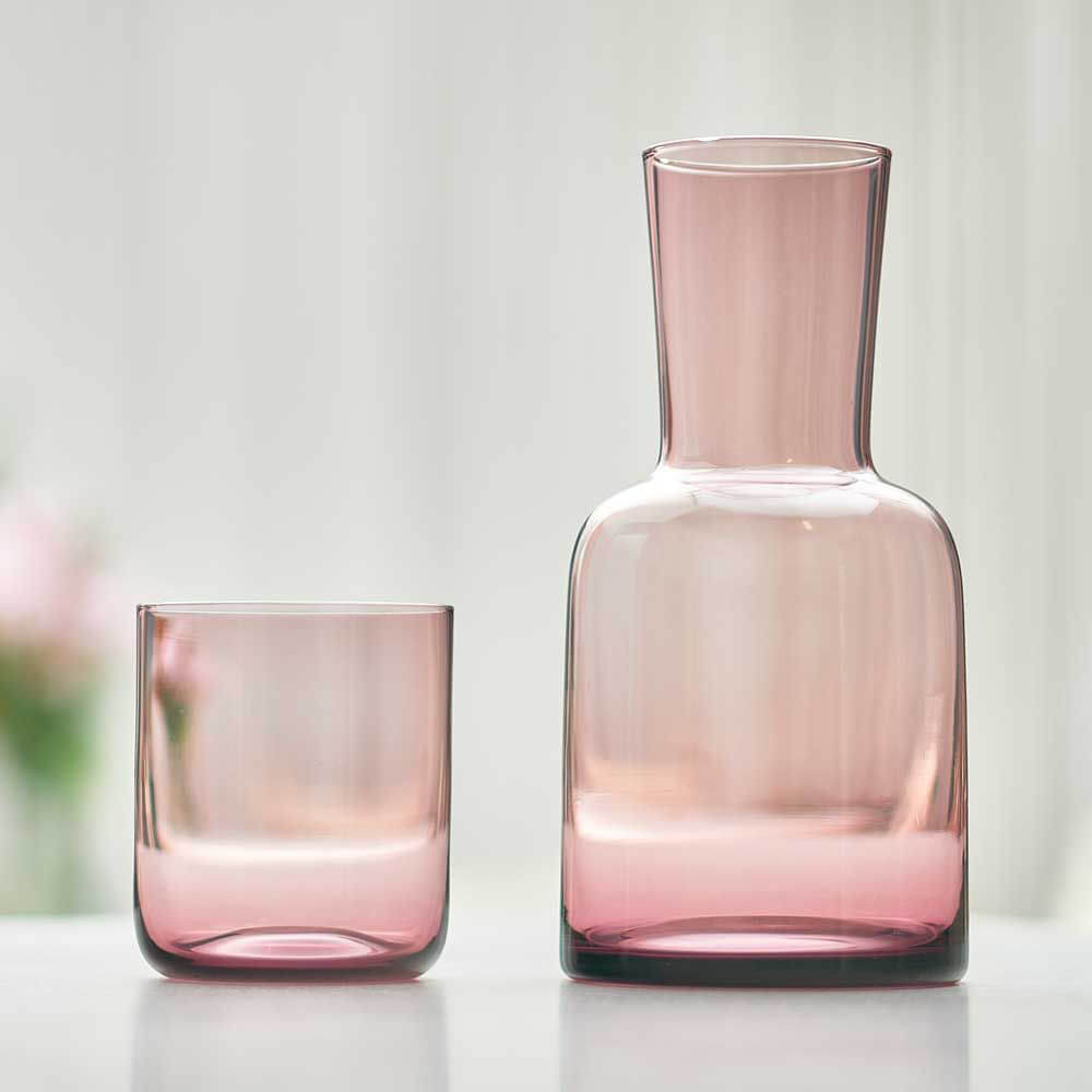 Water Carafe Set - Plum