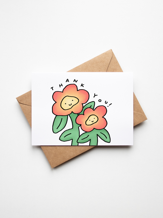 Thank You Flowers Card